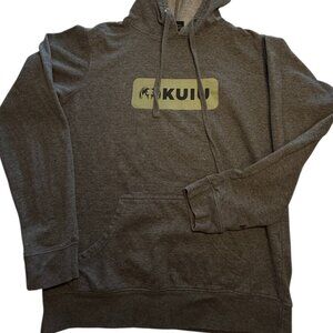 KUIU Topo Charcoal Logo Hoodie -Youths Size M